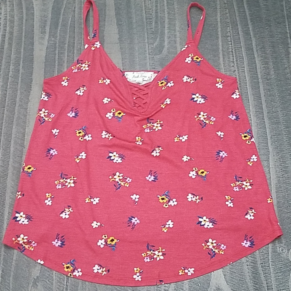 🌞2/$10 Pink rose top